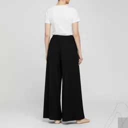 ak shamshahid garments Pack of 2 Regular Fit Palazzos For Casual Wear | Everyday Wear Women Pyjama Women Pyjama image 2