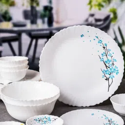 cello Pack of 20 Opalware Glass Dinner Set of 20pcs Dinner Set-picture-26