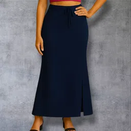 The Stanch Shapeware Navy MT0031 Lycra Blend Petticoat-picture-15