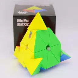 hawkister MoYu Pyraminx M Cube Magnetic Stickerless, Pyramid M 3x3 Speed Cube image 5