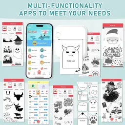 Dwiza Enterprise Mini Bluetooth Thermal Printer, Portable Label Printer Inkfree Thermal Printer Thermal Printing (Black & White) image 5