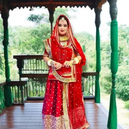 wolvox Embroidered Semi Stitched Lehenga & Kurta-picture-48