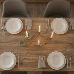 DECOVIA CREATION Elegant Metal Candle Holder Iron Decorative Platter image 3