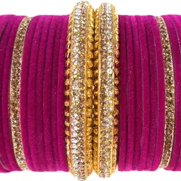 ammoli Metal Sapphire Bangle Set-picture-15
