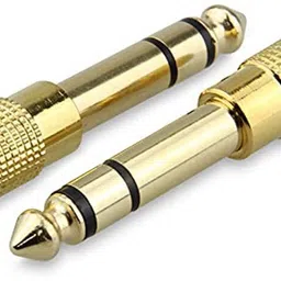 erhindia (Pack of 2) Stereo Audio Adapter 6.35mm (1/4 inch) Male to 3.5mm (1/8 inch) Female Headphone Jack 6.35 mm Male to 3.5mm Female Adapter Mic pin-picture-11