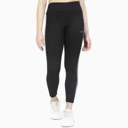 MuscleTorque Gym/Yoga High Waist Seamless With Reflecting Side Tape - Black-image-65