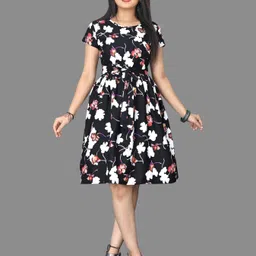 khushi fab Women A-line Multicolor Knee Length Dress-picture-28