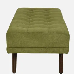 casacraft from pepperfry Olympia Fabric Bench in Olive Green Colour image 5