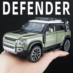 toybot 1:32 Scale Die-Cast Defender Toy Car - Openable Door & Hood Metal Body, Pullback image 5