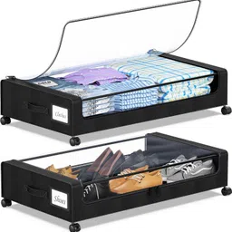 TOPHAVEN Structured Fabric Organizer for Optimal Space Saving Polyester Laundry Bag-picture-11