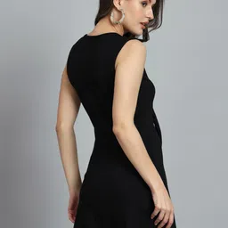 nd&r Women Bodycon Black Above Knee/Mid Thigh Length Dress image 3