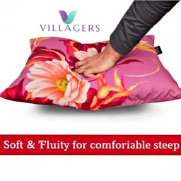 villagers Microfibre Sleeping Pillow Pack of 2 Abstract LUXURY image 2