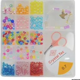 adoere Clear Jelly & Letter Face Bead Kit: DIY Bracelet Charms, Cord & Tools-picture-32