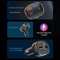 chaebol v5.0 Car Bluetooth Device with FM Transmitter, Car Charger, Audio Receiver, MP3 Player, USB Cable image 3