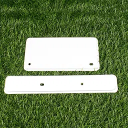 b.k accessories UNIVERSAL NUMBER PLATE FRONT REAR FOR BIKE’S,SCOOTY,SCOOTER WHITE Bike Number Plate-picture-15