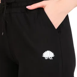 gaa Pack of 2 Women Solid Black Track Pants image 4