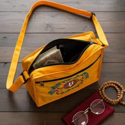 wresket Yellow Men & Women Sling Bag na image 3