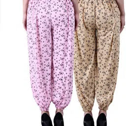 uzmano Printed Viscose Women Harem Pants image 2