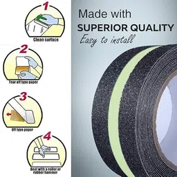 nuvixa Anti Slip Tape with Glow in Dark Stripe for Stairs Waterproof Non Slip Strips Self Heating Mug image 4