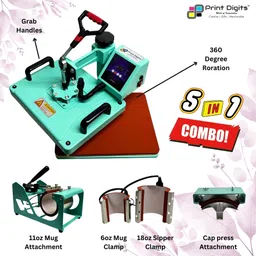 print digits 5in1 heat press with 18OZ Sipper Attachment & Double Tubes machine only 3D Printer image 2