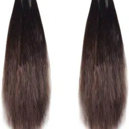 blushia Set of 2 Brown Parandi (24 inch) Hair Extension-picture-16