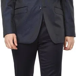 van heusen Men Single Breasted Textured Suit-picture-29