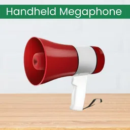 yaroh King Bhopu with High Volume Speaker, Battery Backup and Recording FeatureQ175 Handheld Megaphone and Rechargeable Siren Loudspeaker With USB/Memory CardD87 Outdoor PA System image 1