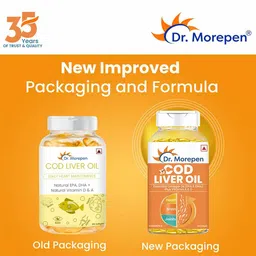 Dr. Morepen Cod Liver Oil,  100 softgels  image 3