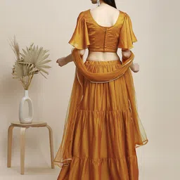 madhuram textiles Embroidered Stitched Lehenga Choli image 3