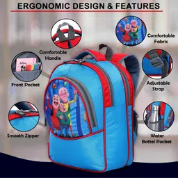 bayo Motu Patlu 16 ×12 inch Pre-School For Nursery (LKG/UKG/1st std) School Bag School Bag-picture-16