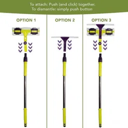 shree sant enterprise 3in1 Window Glass Cleanig Wiper,Solar Panel Cleanig brush,Bathroom Cleaner Brush Microfibre Wet and Dry Brush image 3