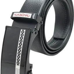 nukaichau Men Formal, Casual, Evening, Party Black Artificial Leather, Texas Leatherite Belt-picture-16