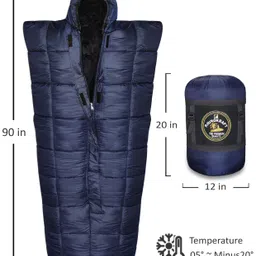 rhinokraft Warriors Navy Blue Detachable Inner Fleece Liner ! 6 Layers ! XXXXL Size Temp -20c Sleeping Bag image 2