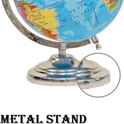 funblast Steel Geographical Globe for Kids Learning & Educational Political Rotating World Globe for Students image 4