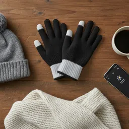 ezapparels Solid Winter Men Gloves image 5