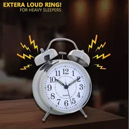 omkarzone Analog Silver Clock image 4