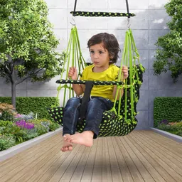 toytoria Cotton Baby Swing 1 to 6 Year Folding & Washable With Safety Belt baby chair Swings-picture-24