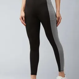 Women Striped Black Track Pants-image-22