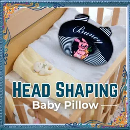 tag24 Infant Head Shaping Neck Support 0-18 M Kids |Rai Pillow for Sleep Bed Set Mustard Seeds Solid Baby Pillow Pack of 1 image 4