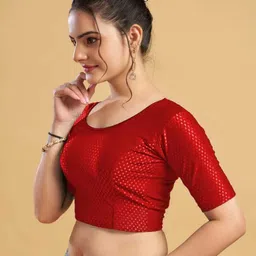 pt priyanka textiles U-Neck Women Blouse image 3