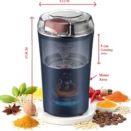 praaj 300 W Grinder – Multipurpose Grinder for Dry Spices, Nuts And Seeds 300 W Juicer Mixer Grinder image 3