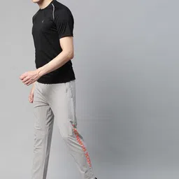 hrx by hrithik roshan Men Solid Grey Track Pants image 4