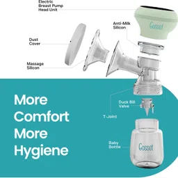 cosset Electric Breast Pump with 3 Phases & 9 Levels | More Suction| Portable |Wireless- Electric image 4