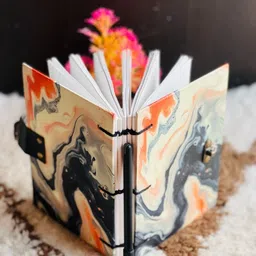 nizam handiicraft Beautifully designed diary Notebook With Lock Clasp A5 Diary Unruled A5 Diary 100 200 Pages image 2