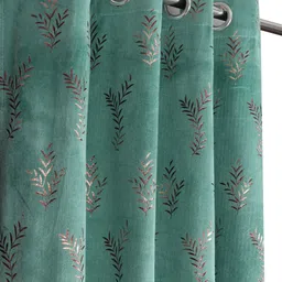 drape and decor 213.36 cm (7 ft) Door Velvet Room Darkening Curtain (Pack Of 2)-picture-45