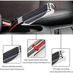 cloudsale Carbon Style Handbrake Handle Cover Protector for all cars. (Pack of 1) Car Handbrake Grip image 4