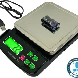 NIBBIN 10Kg Digital Scale With Stainless Steel Top, Dual Power Battery, High Precision Weighing Scale-picture-13