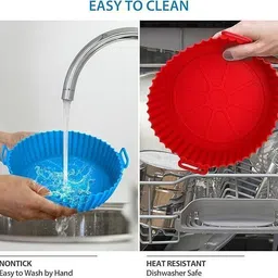 sunpantry , Air Fryer Silicone Pot Bowl, Reusable Baking Tray Cooking Oven Airfryer Tray image 2