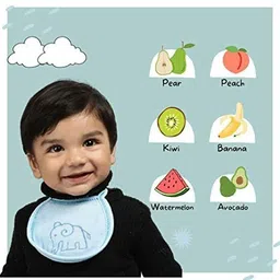 voidrop Pack of 5 Melamin Baby Tableware Kids Feeding Baby Melamine Kids Set 5-Pieces with Free Baby Bibs Dinner Set image 2