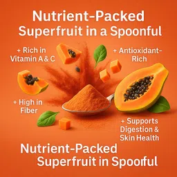 confect Papaya Powder | Natural Fruit Powder for Smoothies, Baking, Beverages, Juices Nutrition Drink image 4